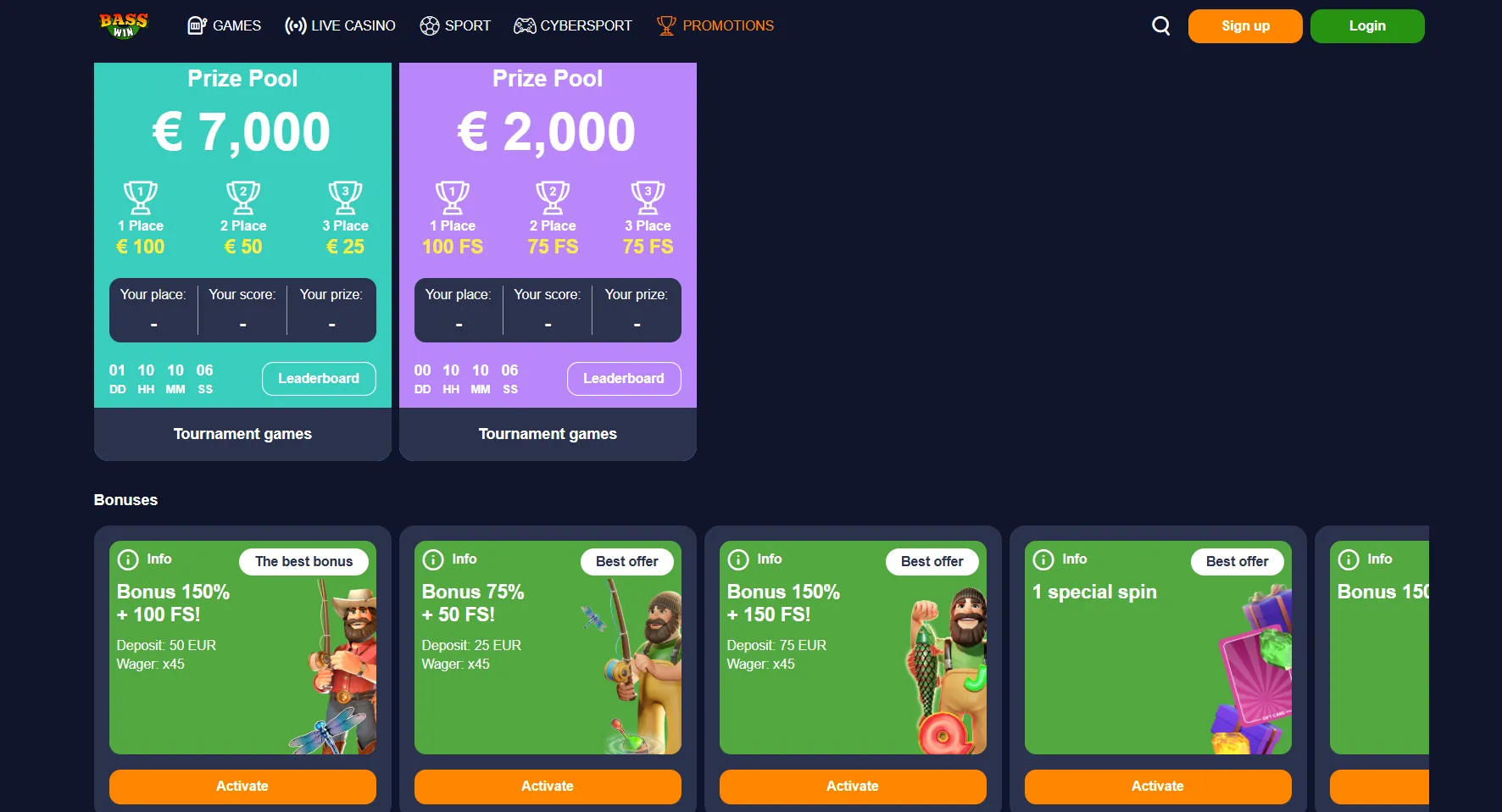 Register easily at Basswin casino Bass win casino brings you closer to victory
