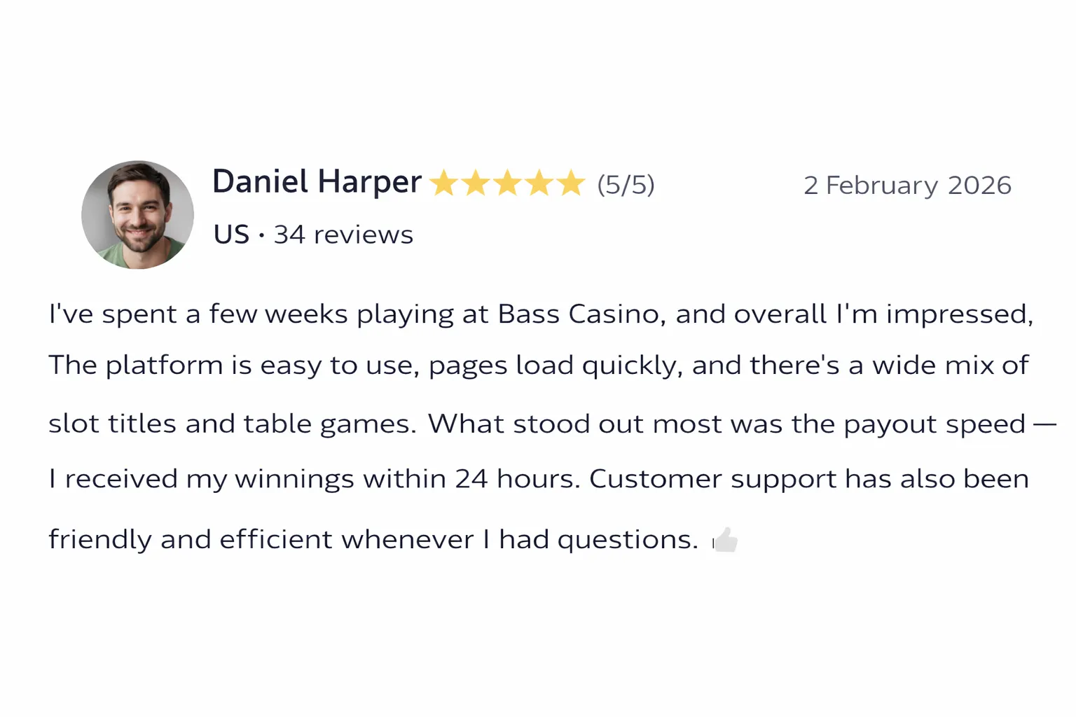 Comment about Bass Casino